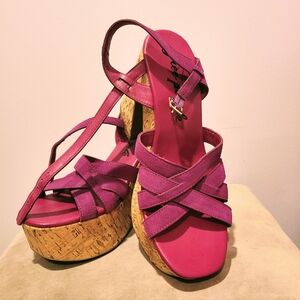 Free People Lisbon Cork Wedge Sandles